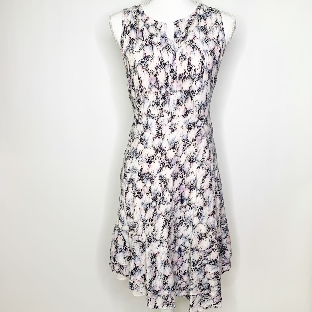Rebecca Taylor silk abstract print dress S 12
